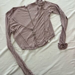 Urban Outfitters Women's Pink  Long Sleeve Top